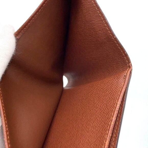 Authentic Louis Vuitton LV Monogram Porte Monnaie Leather Compact Wallet - Picture 11 of 15